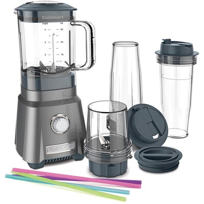 Hurricane Compact Juicing Blender with Chopping Cup and 2 Travel Cups (CPB380)