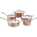 9-Piece Hammered Copper Tri-Ply Stainless Cookware Set (HCTP9)