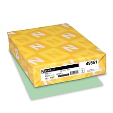 Wausau Paper Index 110 lb. Index Paper, 8.5 x 11, Green, 250 Sheets/Pack (WAU49561)