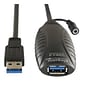 Plugable USB3-10M-D 32' USB 3.0 Type A to Type B Power Extension Cord, Black
