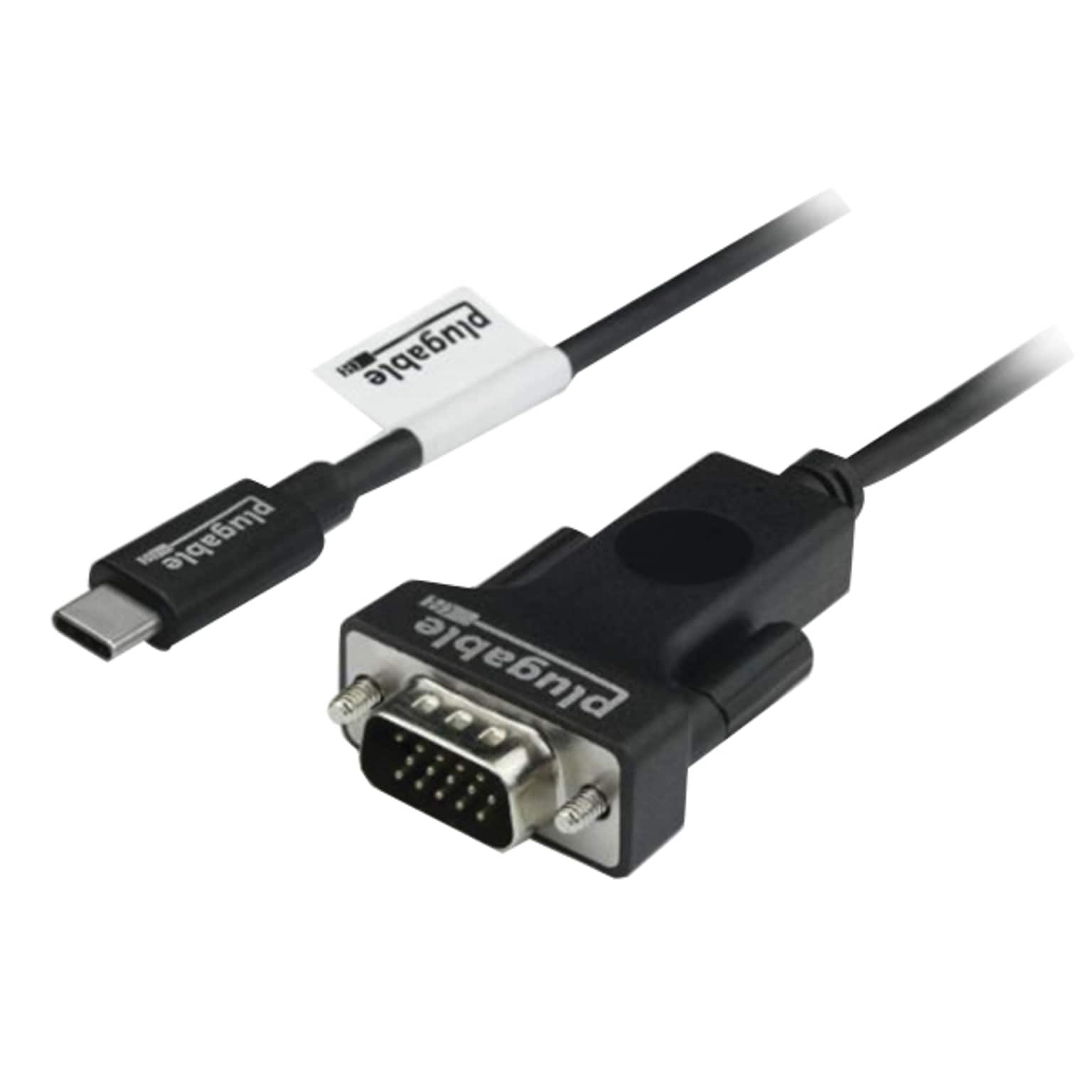 Plugable USBC-VGA-CABLE 6 VGA to USB 3.1 Type C Male/Male Video Cable, Black