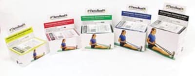 Hygienic/Theraband Resistance Band Dispenser Package, Individually Packaged Bands, Green/ Heavy  (20940)