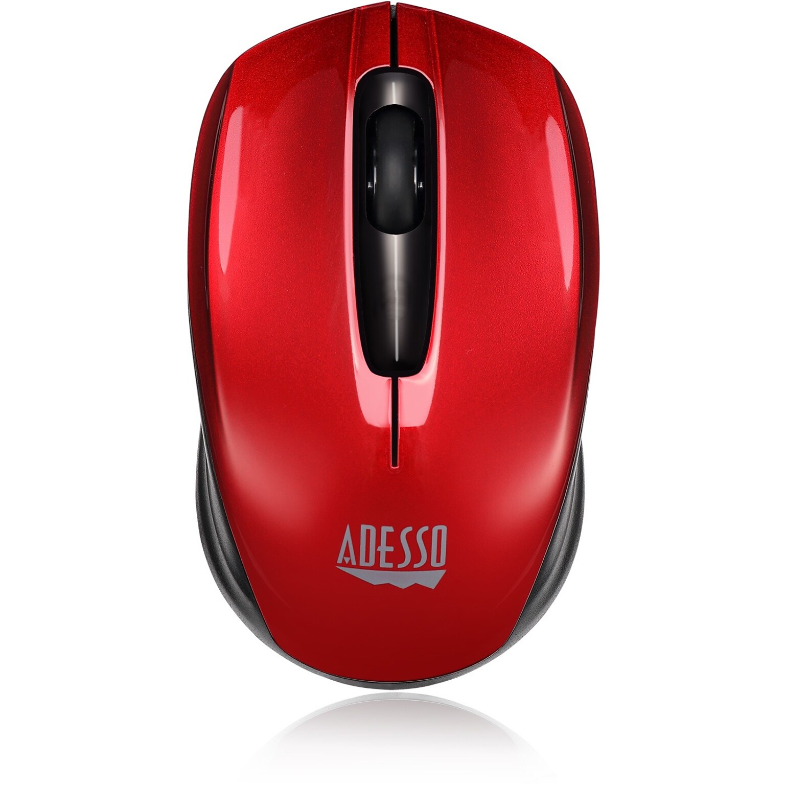 Adesso iMouse S50 Wireless Ambidextrous Optical Mouse, Red