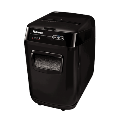 Fellowes AutoMax 200M AutoFeed Shredder 200 sheets Micro Cut particles Black