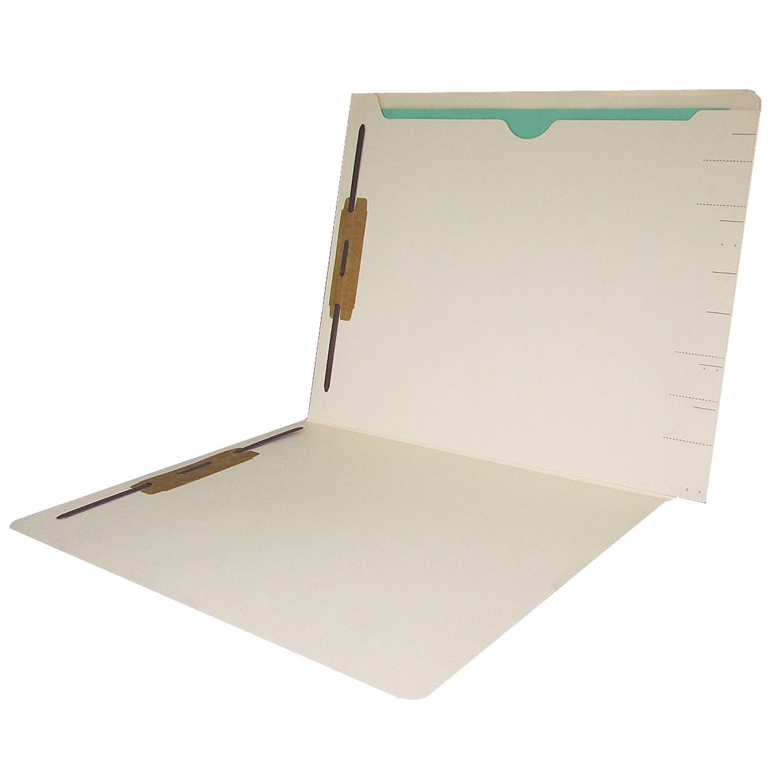 Medical Arts Press® End-Tab Confidential File Folders with Full Back Pocket, 2-Fasteners, Letter, Manila, 50/Bx (31315)