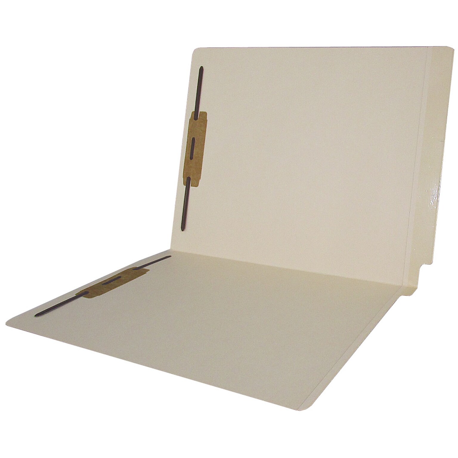 Medical Arts Press® Heavy-Duty Poly-Reinforced End-Tab Folders, Letter, Manila, 50/Bx (33064)