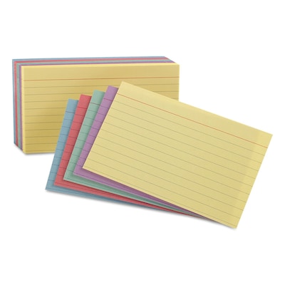 4X6, Recycled, Ruled Index Cards (White)