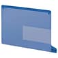 Smead Heavy Duty End-Tab Poly Out Guides, 2 Pocket Style, Bottom Position Tab, Letter, Blue, 25/Bx (61951)