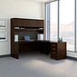 Bush Business Furniture Westfield 72W L Shaped Desk with Hutch and Mobile File Cabinet, Mocha Cherry