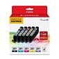 Canon CLI-281 Black/Photo Blue/Cyan/Magenta/Yellow Standard Yield Ink Cartridge, 5/Pack (2091C006)