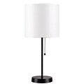 Kenroy Home Incandescent Table Lamp Black Finish (32714BL-WH)