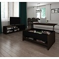 Bestar Small Space 2-Piece Lift-Top Storage Coffee Table and TV Stand (1685079)