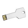 Centon MP Essentials USB 2.0 Datastick Key (Chrome), 16GB 2/Pack (S1U2F1516G2B)