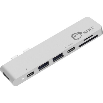 SIIG Thunderbolt 3 USB-C, Multi-Input Hub, White (JU-TB0412-S1)