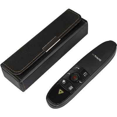 StarTech Wireless Presentation Remote with Red Laser Pointer, 90 ft. (27 m) (PRESREMOTE)