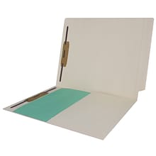 Medical Arts Press® End-Tab Pocket File Folders, 2-Fasteners, Letter, Manila, 50/Bx (52331)