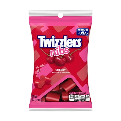 Twizzlers Cherry Nibs, 6 oz., 12/Case