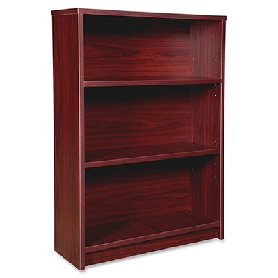 Lorell Prominence 2.0 4-Shelf Bookcase, 12D x 34W x 48H, Mahogany (LLRPBK3448MY)