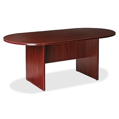 Lorell Prominence 2.0 Racetrack Conference Table, 36D x 72W x 29H, Mahogany (LLRPT7236MY)