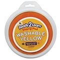 Ready2Learn Jumbo Circular Washable Stamp Pad, 6 Inch, Yellow (CE-6601)