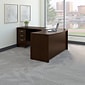 Bush Business Furniture Westfield Left Handed L Shaped Desk with Mobile File Cabinet, Mocha Cherry (