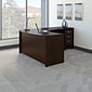 Bush Business Furniture Westfield Right Handed L Shaped Desk with Mobile File Cabinet, Mocha Cherry (SRC007MRRSU)