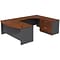 Bush Business Furniture Westfield Bow Front Right Handed U Shaped Desk with Lateral File Cabinet, Ha
