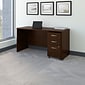 Bush Business Furniture Westfield 60W x 24D Office Desk with Mobile File Cabinet, Mocha Cherry (SRC025MRSU)