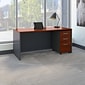 Bush Business Furniture Westfield 66W x 30D Office Desk with Mobile File Cabinet, Hansen Cherry (SRC