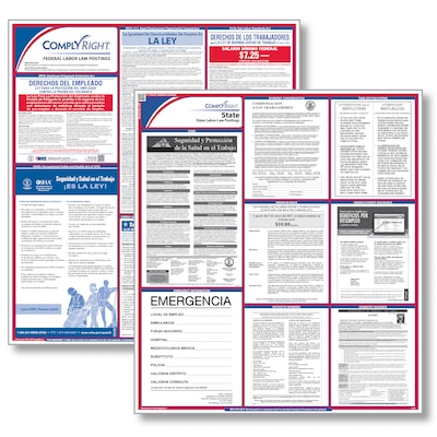 ComplyRight™ All-Inclusive Federal and State Labor Law Poster Set, Indiana, Spanish (E50INS)
