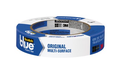 3M™ ScotchBlue™ 1 x 60 yds. Masking Tape 2090, Blue, 12/Carton (888519393314)