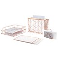 U Brands Desktop Organizer Set, Rose Gold (2104U00-01)