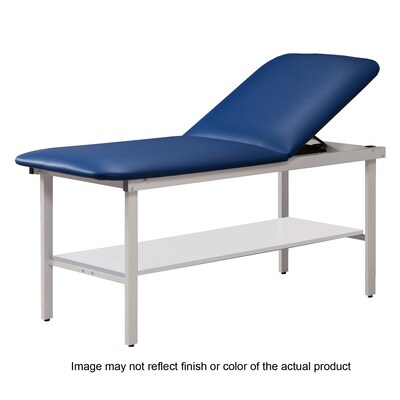 Clinton Industries 27" Treatment Table with Steel Frame/Shelf, Slate Blue