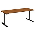 Bush Business Furniture Move 80 Series 72W x 30D Height Adjustable Standing Desk, Natural Cherry (HAT7230NCBK)