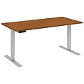 Bush Business Furniture Move 80 Series 60W x 30D Height Adjustable Standing Desk, Natural Cherry, Installed (HAT6030NCKFA)