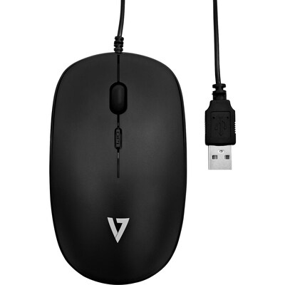 V7 MU200-1N Optical Mouse,  Black