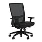 Union & Scale Workplace2.0™ Fabric Task Chair, Black, Integrated Lumbar, 2D Arms,  Synchro Seat Slide