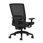 Union & Scale Workplace2.0™ Vinyl Task Chair, Black, Adjustable Lumbar, 2D Arms, Synchro Seat Slide