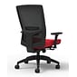 Union & Scale Workplace2.0™ Fabric Task Chair, Ruby Red, Adjustable Lumbar, 2D Arms,  Synchro Seat Slide