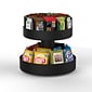 Mind Reader Supreme Lazy Susan 2-Tier Breakroom Snack Organizer; Black (SNACKCAR-BLK)