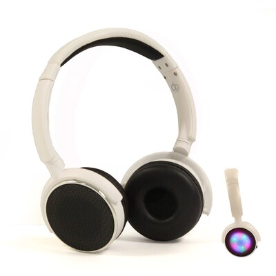 PPG A12-B18-2 Wireless Headphones with Mic in White