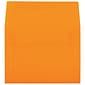 JAM Paper® A6 Colored Invitation Envelopes, 4.75 x 6.5, Ultra Orange, Bulk 250/Box (80344H)