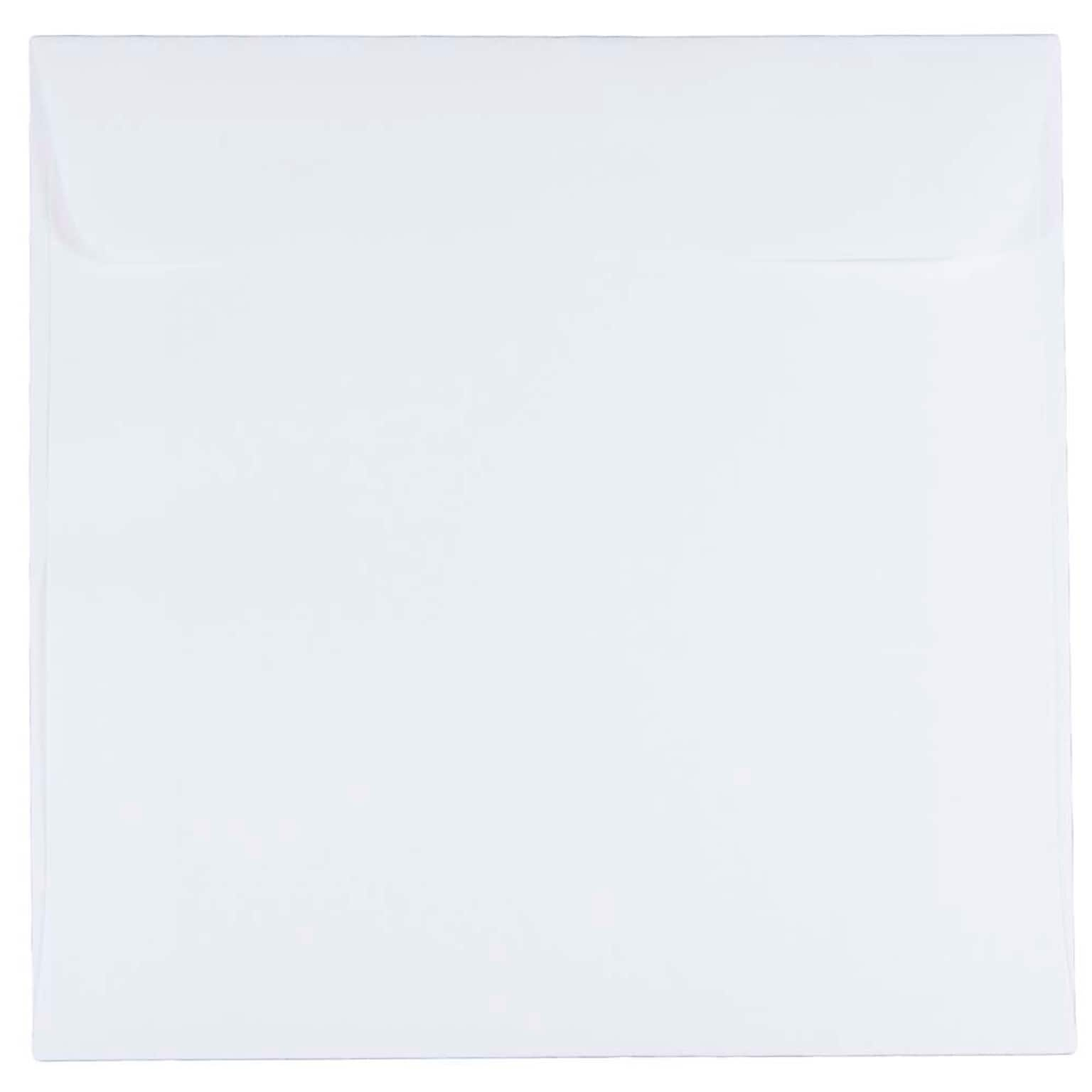 JAM Paper 6.5 x 6.5 Square Invitation Envelopes, White, Bulk 250/Box (28417H)