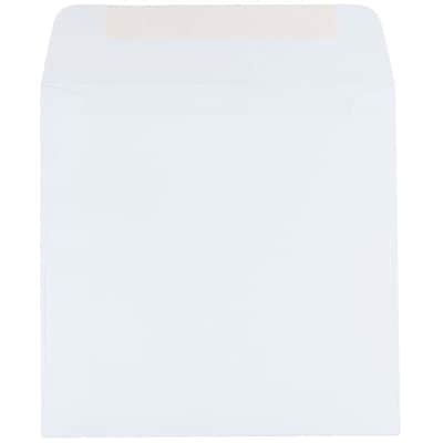 JAM Paper 6.5 x 6.5 Square Invitation Envelopes, White, 50/Pack (28417I)