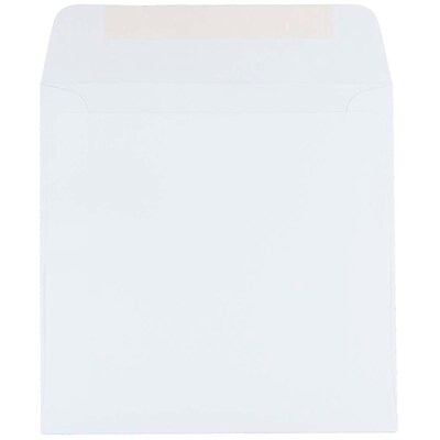 JAM Paper 6.5 x 6.5 Square Invitation Envelopes, White, 50/Pack (28417I)