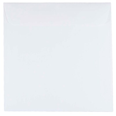 JAM Paper® 7 x 7 Square Invitation Envelopes, White, 50/Pack (28209I)