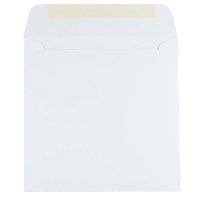 JAM Paper® 7 x 7 Square Invitation Envelopes, White, 50/Pack (28209I)