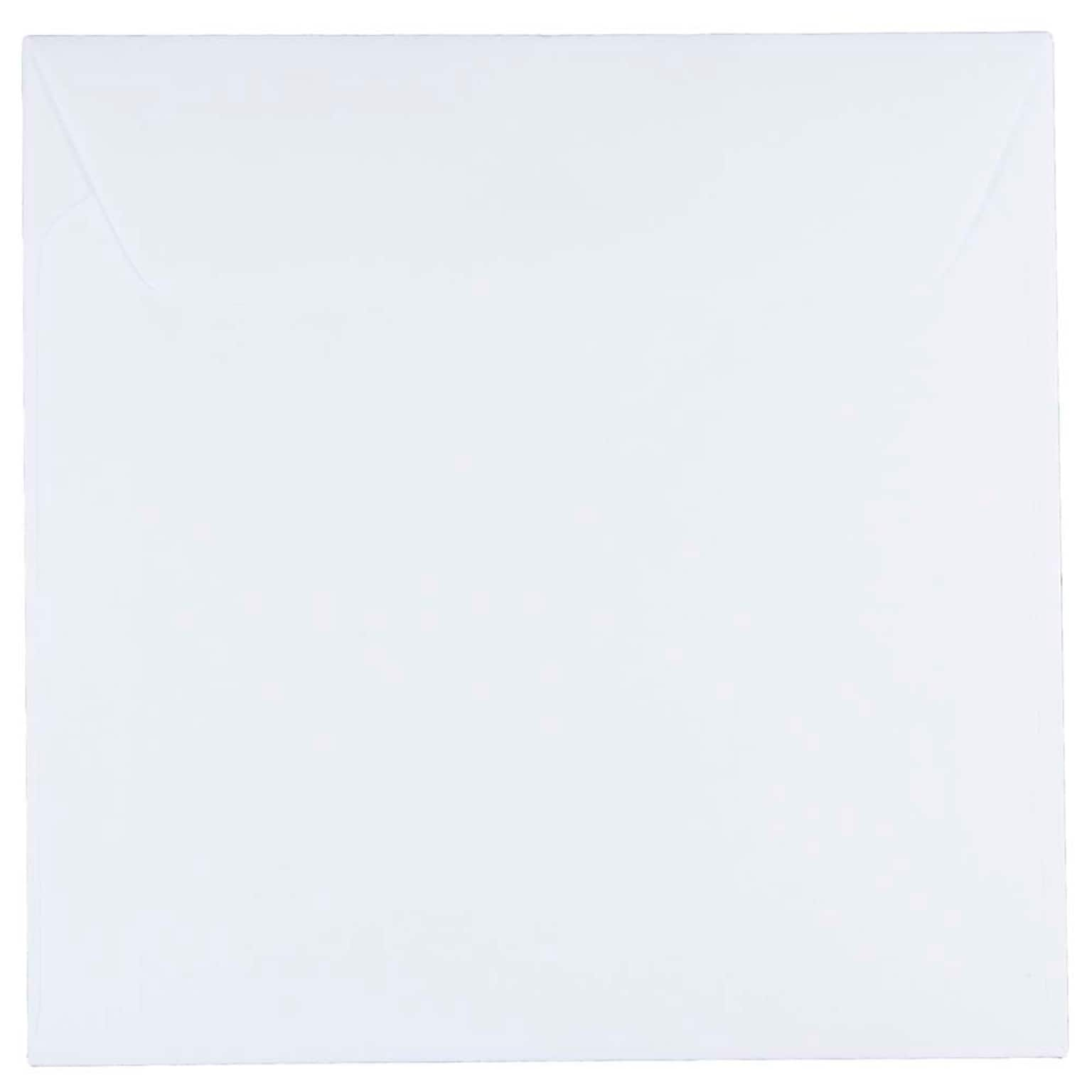 JAM Paper® 7.5 x 7.5 Square Invitation Envelopes, White, 50/Pack (28210I)