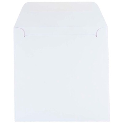 JAM Paper® 7.5 x 7.5 Square Invitation Envelopes, White, 50/Pack (28210I)