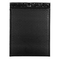 Bubble Padded Mailers with Peel and Seal Closure, 12 x 15.5, Black Matte, 12/Pack (31406014)